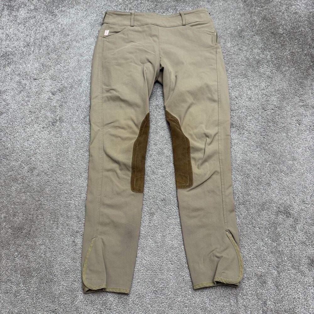 The Tailored Sportsman Trophy Hunter Breeches Womens 28R Tan Side Zip Low Rise